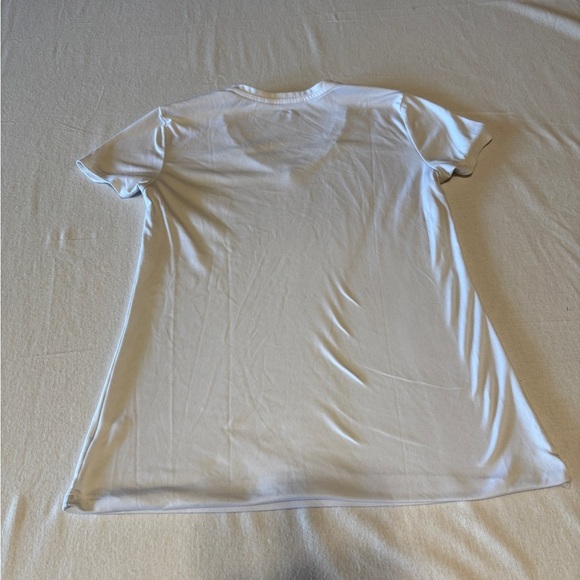 BCG Women's White V-Neck T-Shirt Size Large - Picture 5 of 6